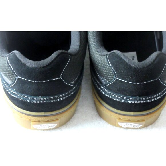 Vans Men's Caldrone Suede Mesh Black Gum Bottom Skate Shoes sizes NIB - Picture 5 of 5